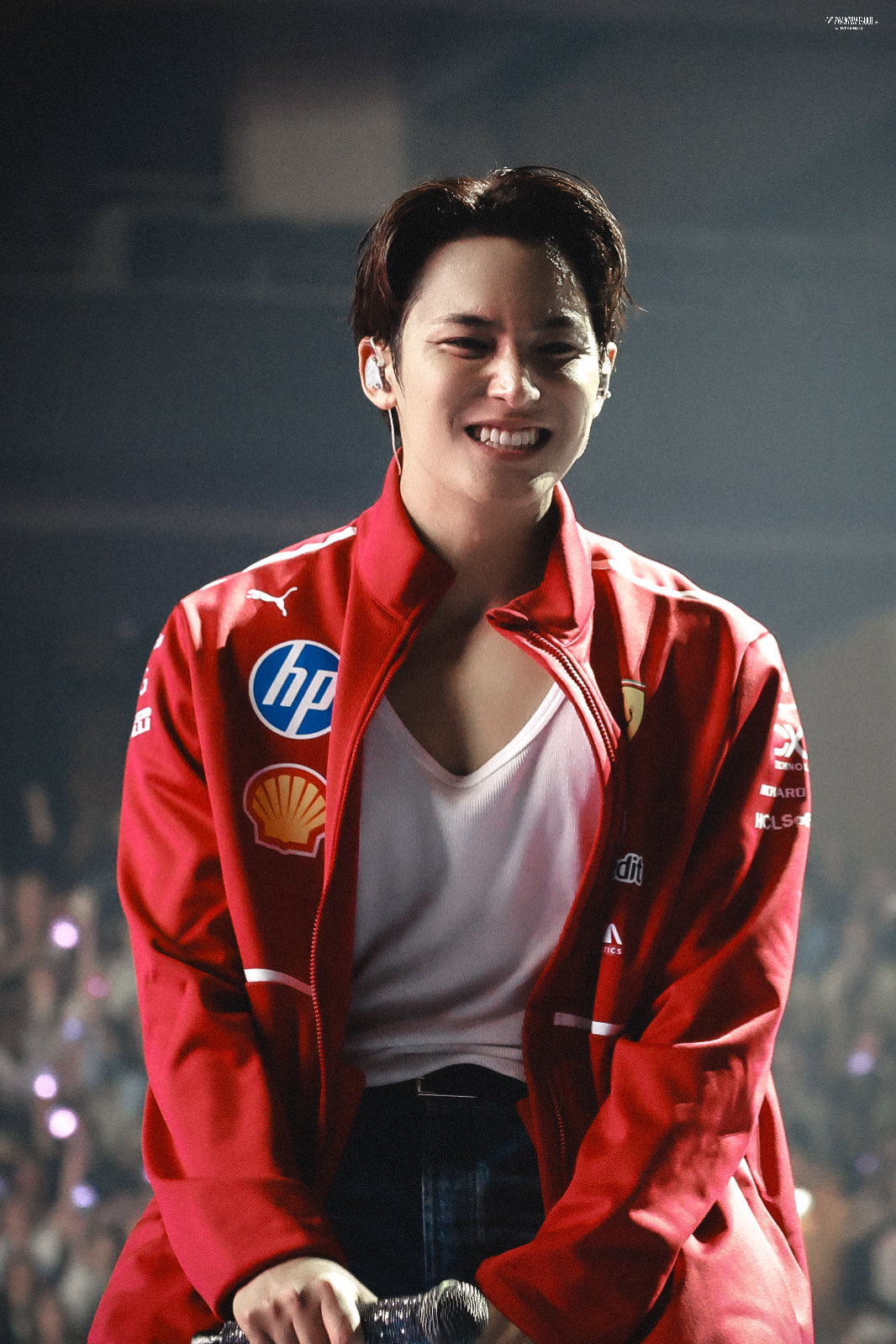 A moment captured by Mingyu (SEVENTEEN)'s fan