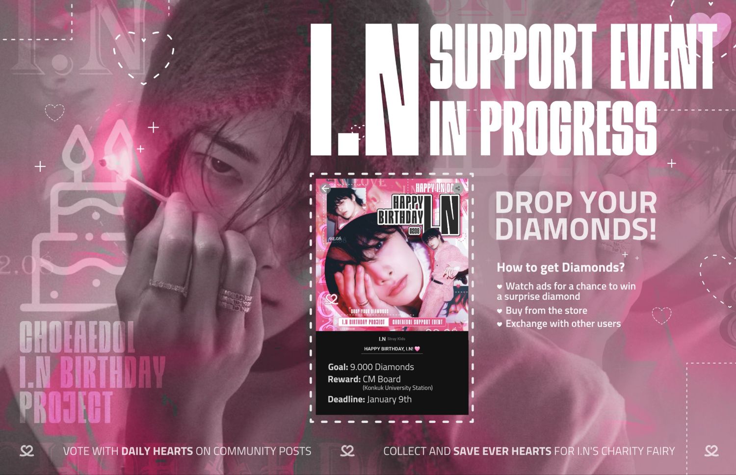 A moment captured by I.N (Stray Kids)'s fan