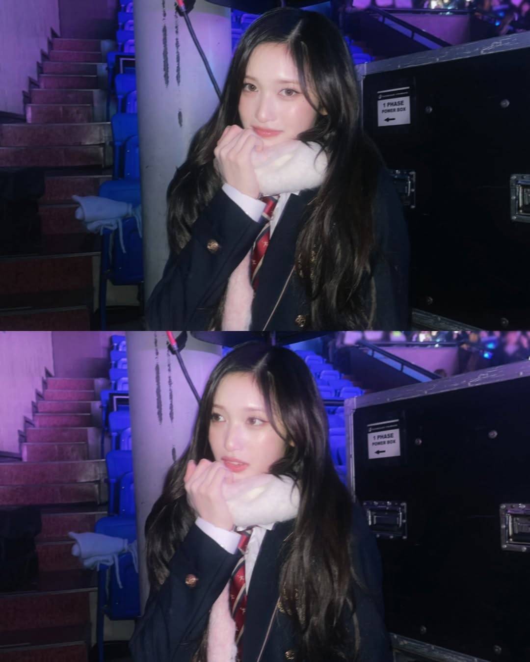 Recent activity shot of Leeseo (IVE)