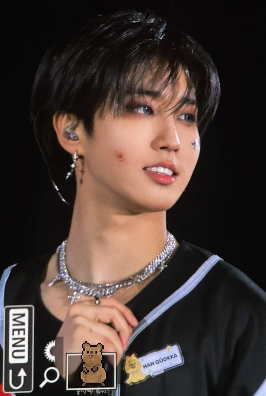 A moment captured by HAN (Stray Kids)'s fan