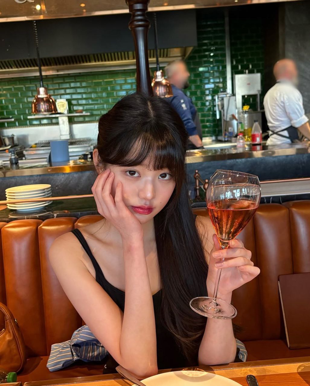 A moment captured by Jang Wonyoung (IVE)'s fan