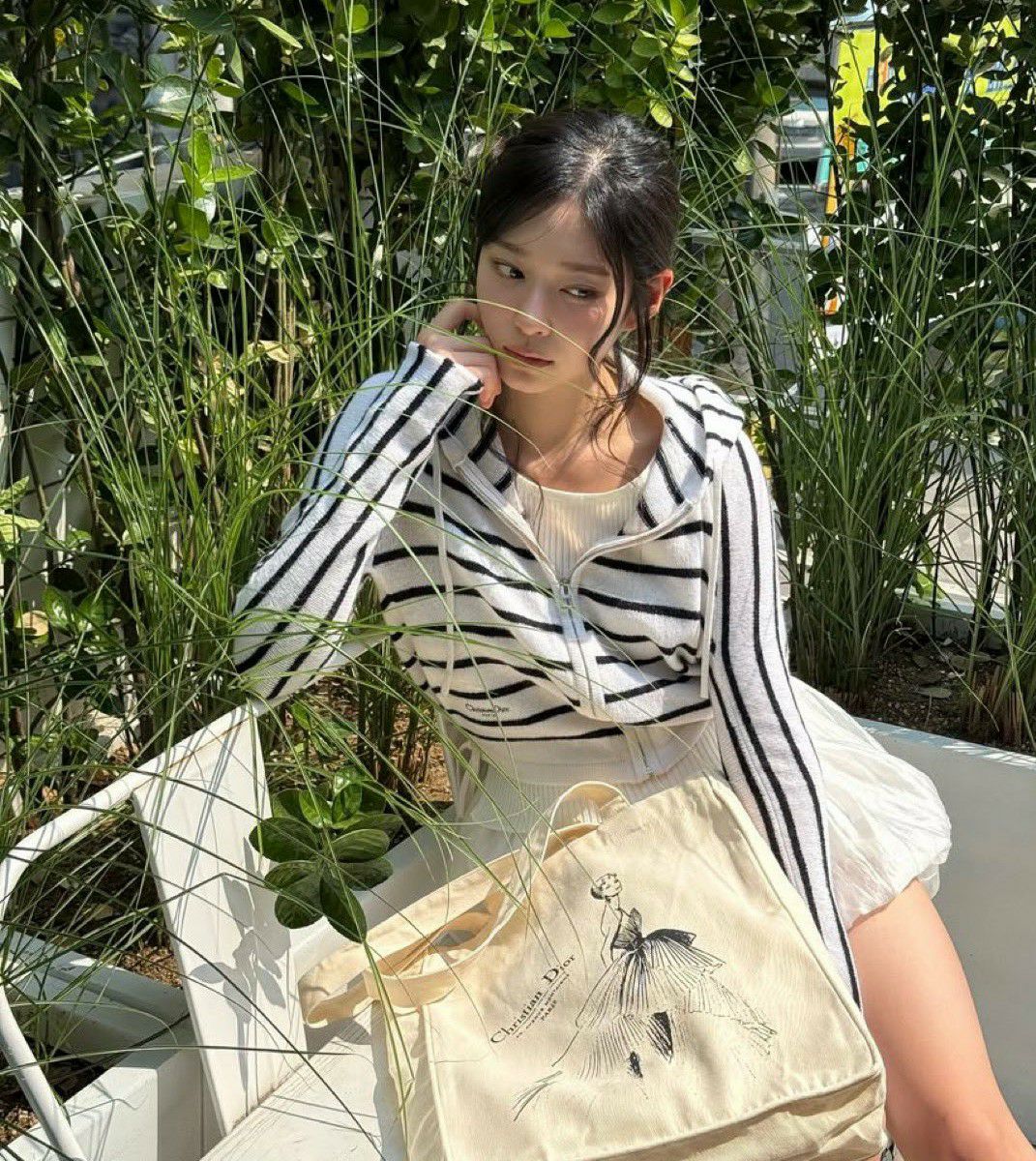 Momen yang diabadikan oleh penggemar Kim Minju