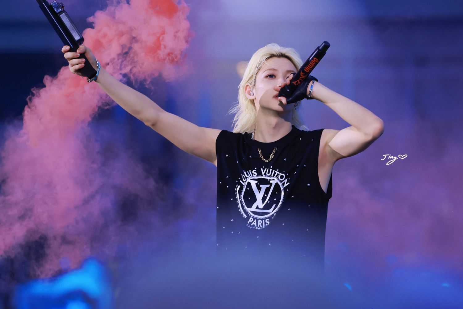 Recent activity shot of Felix (Stray Kids)