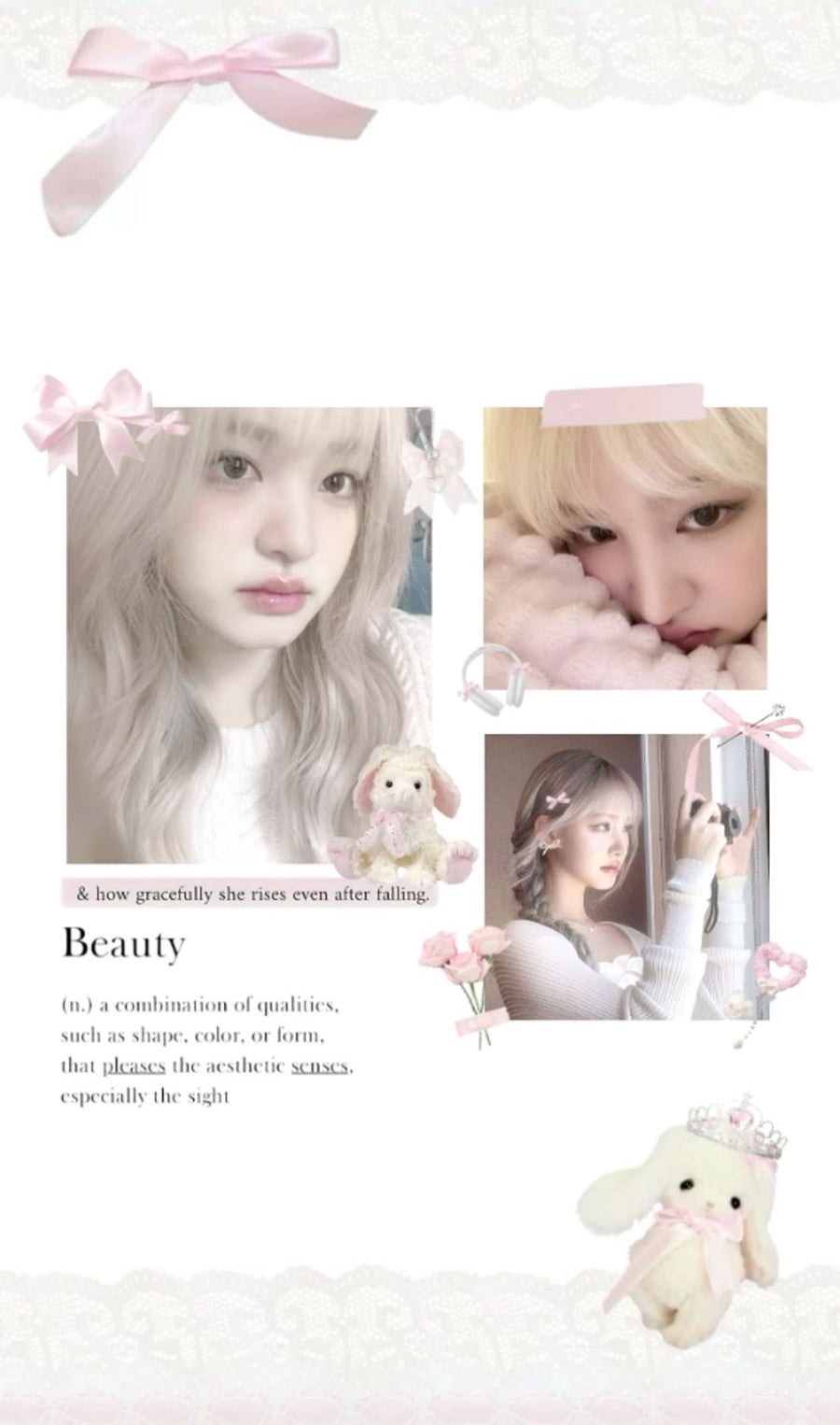 A heartfelt wallpaper shared by IVE's fans
