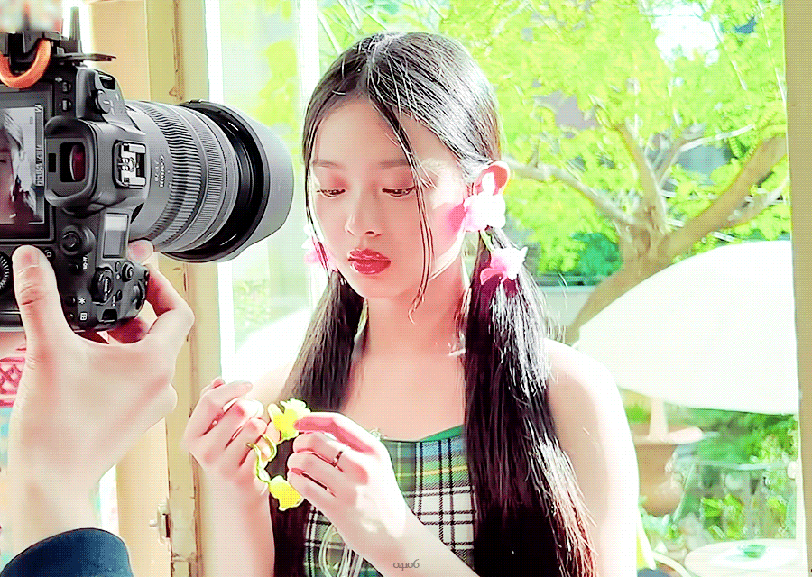 Recent activity shot of HANNI (NewJeans)