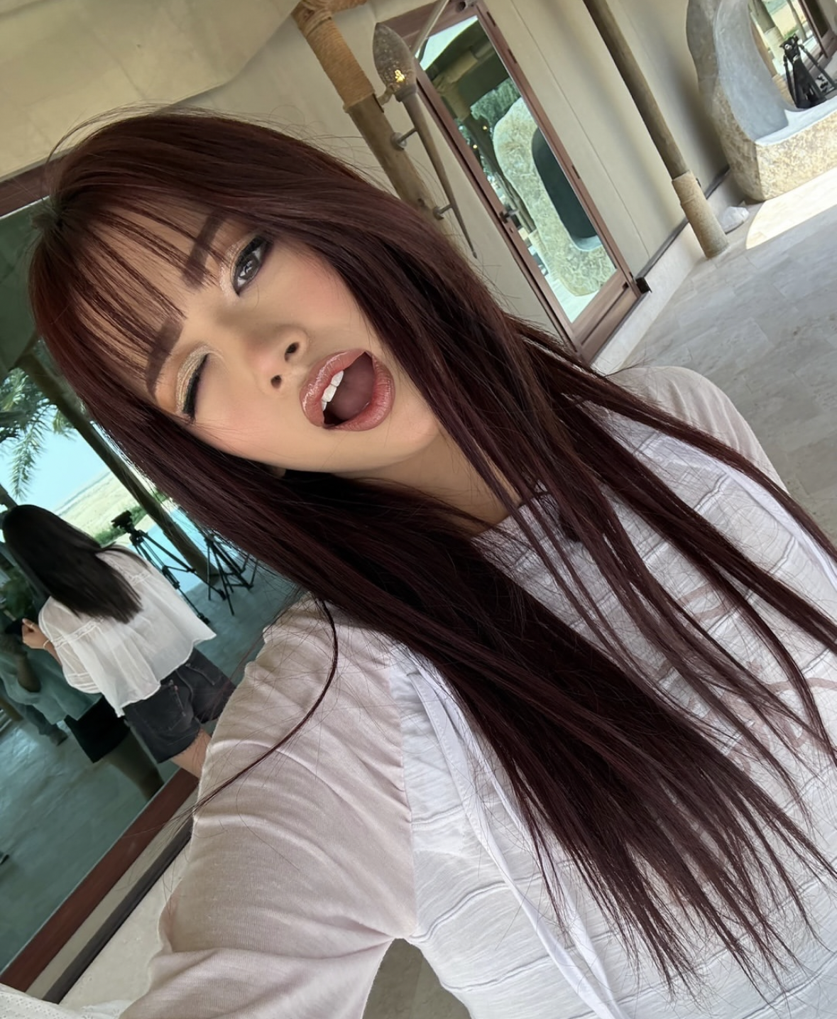 Recent activity shot of An Yujin (IVE)