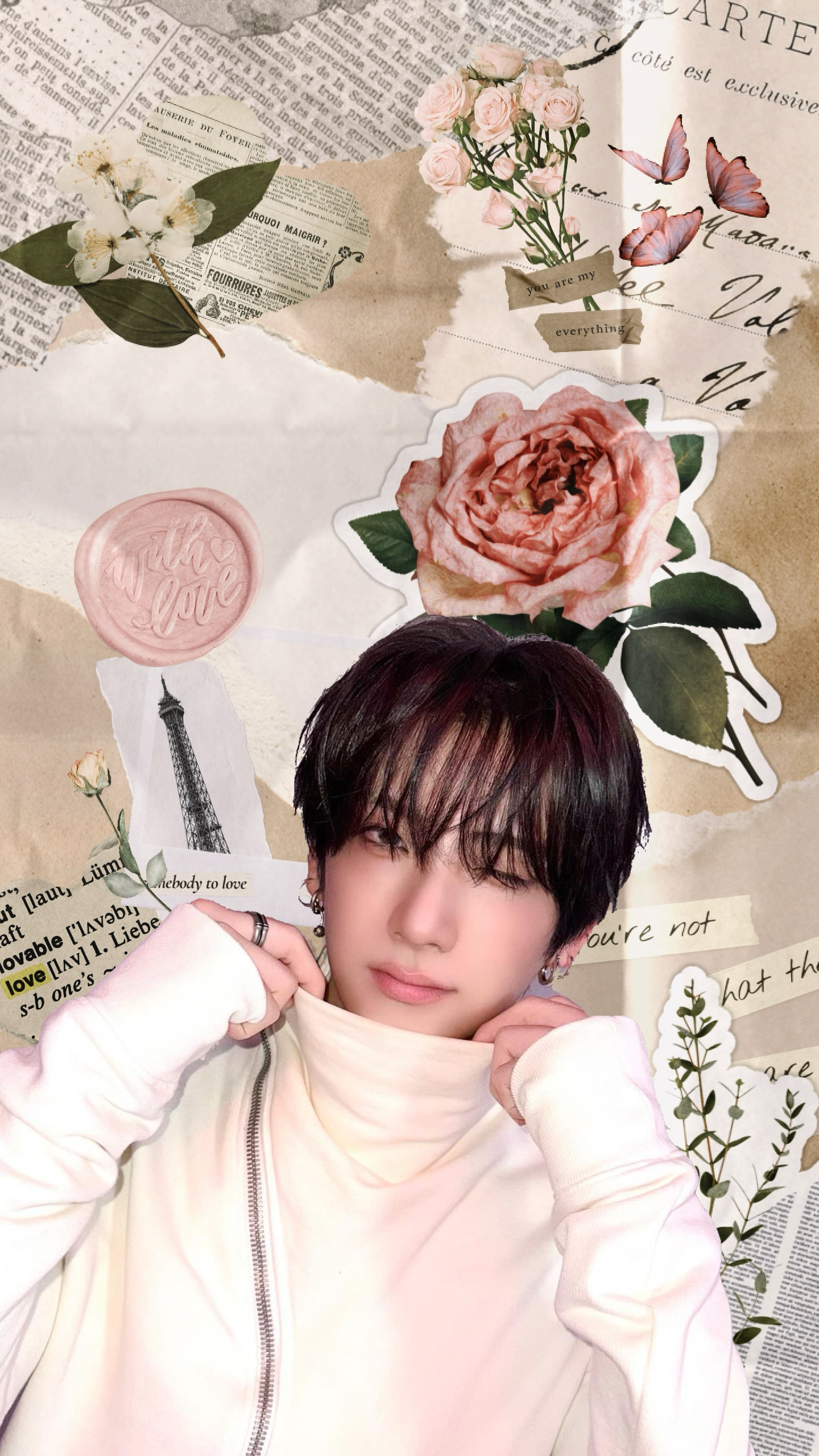 A heartfelt wallpaper shared by Yuma (&TEAM)'s fans