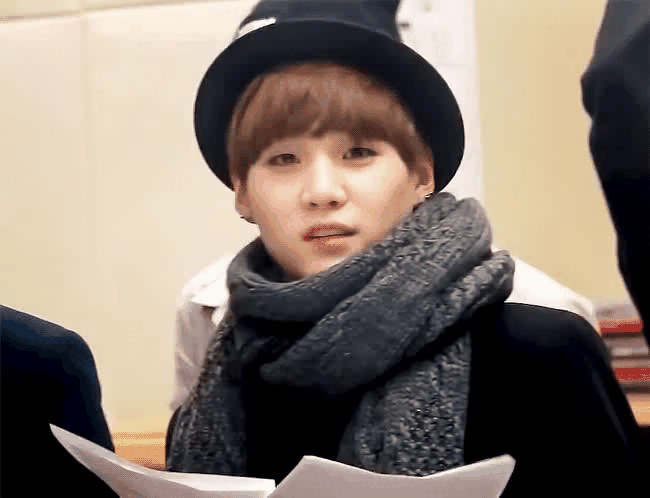 Recent activity shot of SUGA (BTS)
