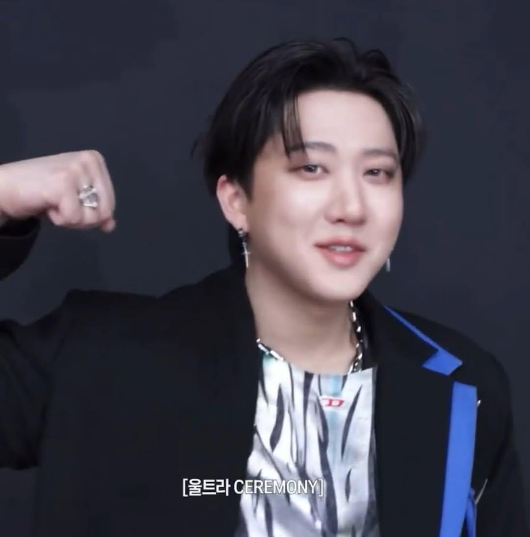 A moment captured by Changbin (Stray Kids)'s fan