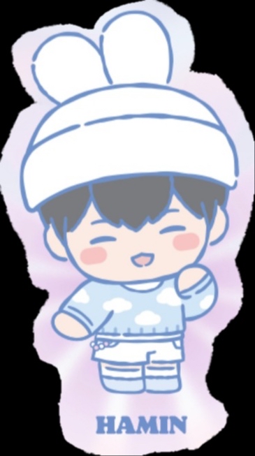 A heartfelt wallpaper shared by Hamin (PLAVE)'s fans