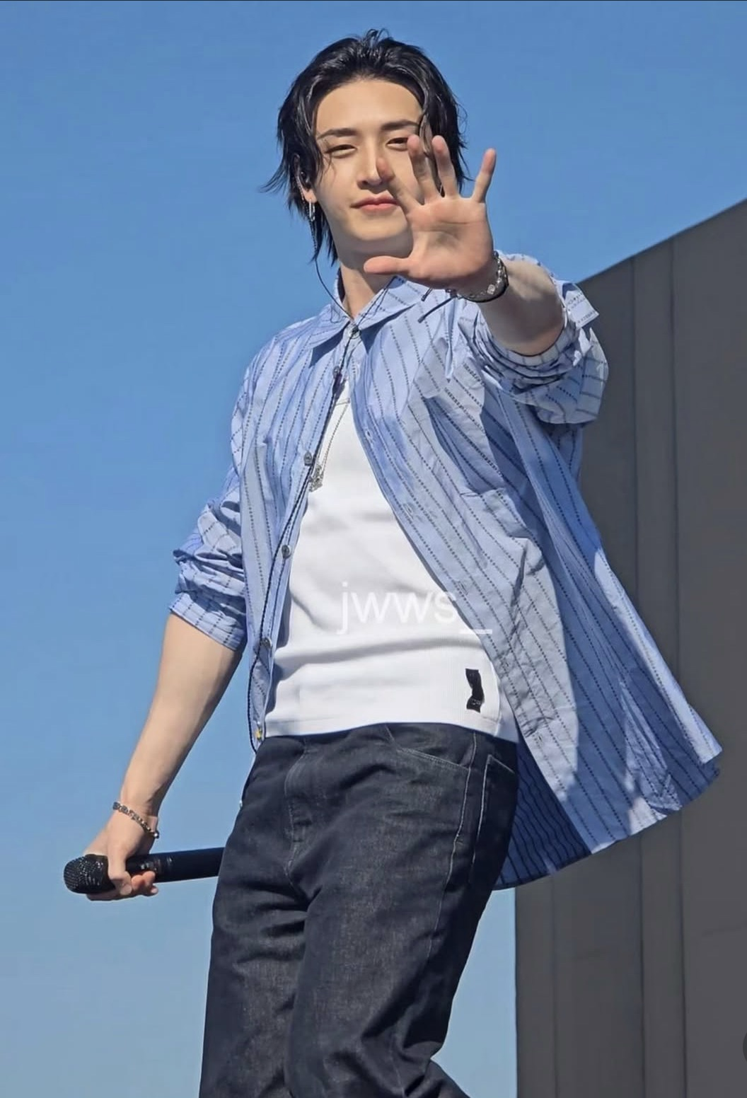 Recent activity shot of Bang Chan (Stray Kids)