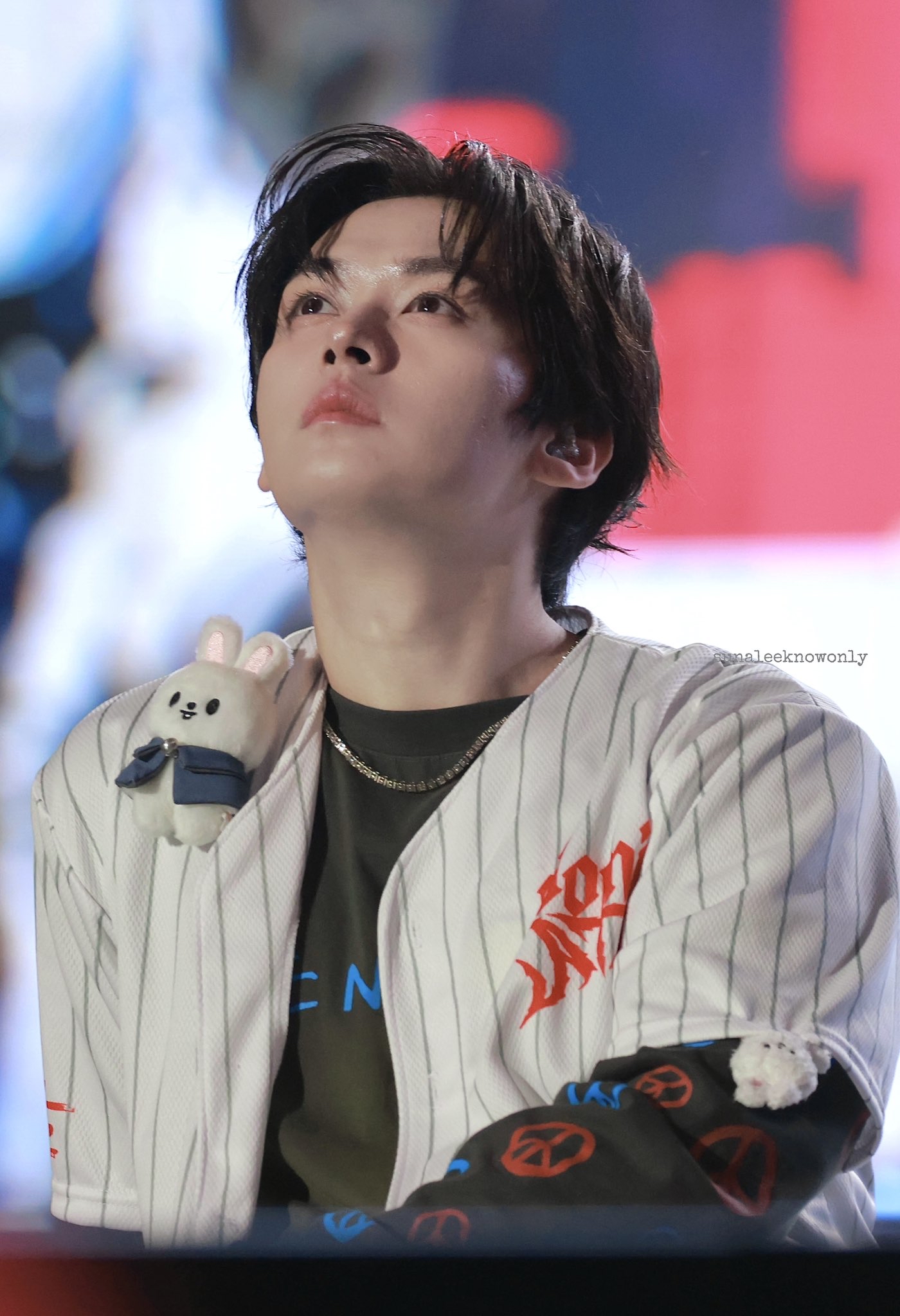 A moment captured by Lee Know (Stray Kids)'s fan