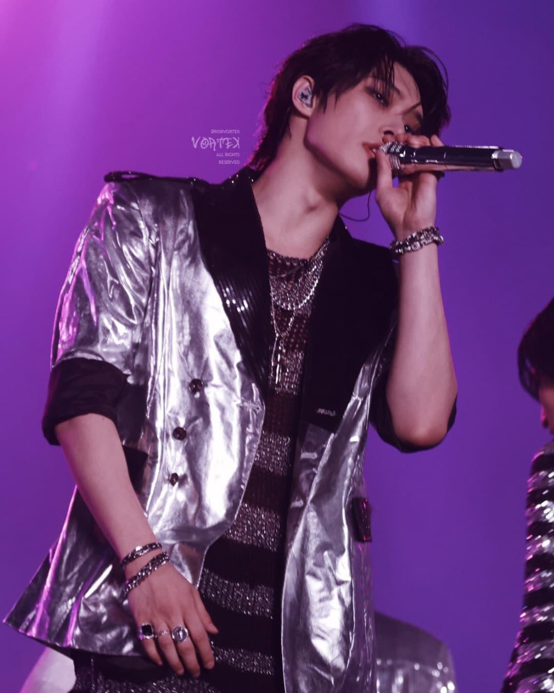 A moment captured by Mingi (ATEEZ)'s fan