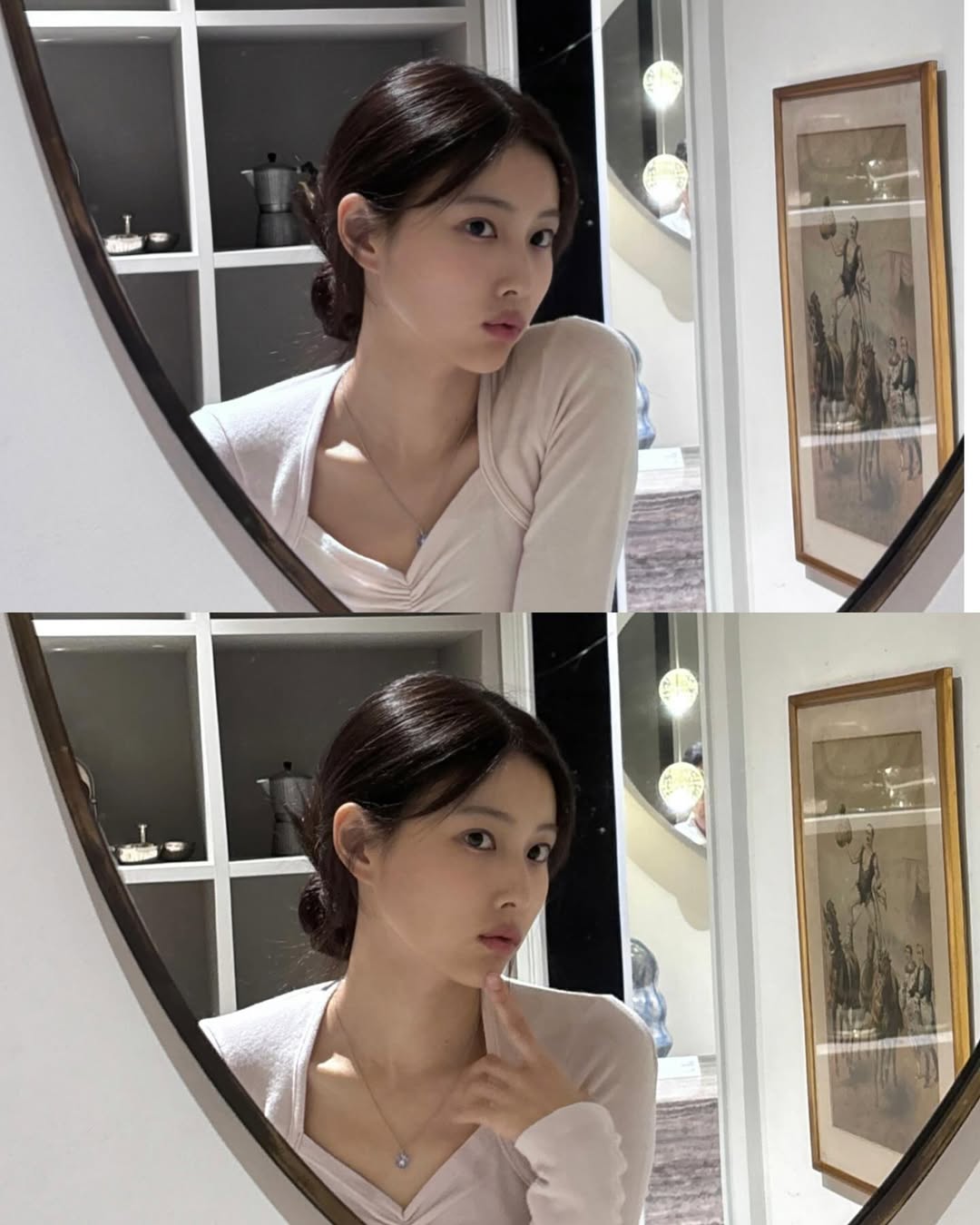 Behind-the-scenes cut of Kang Hyewon