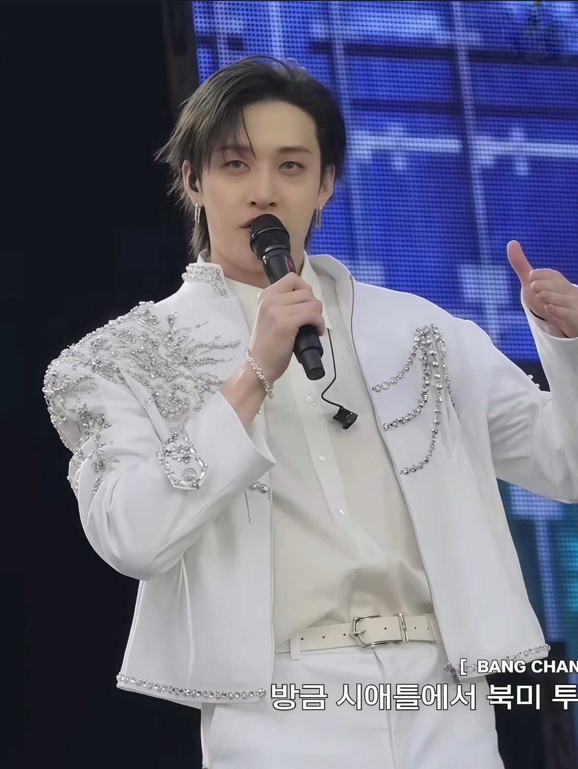 A moment captured by Bang Chan (Stray Kids)'s fan
