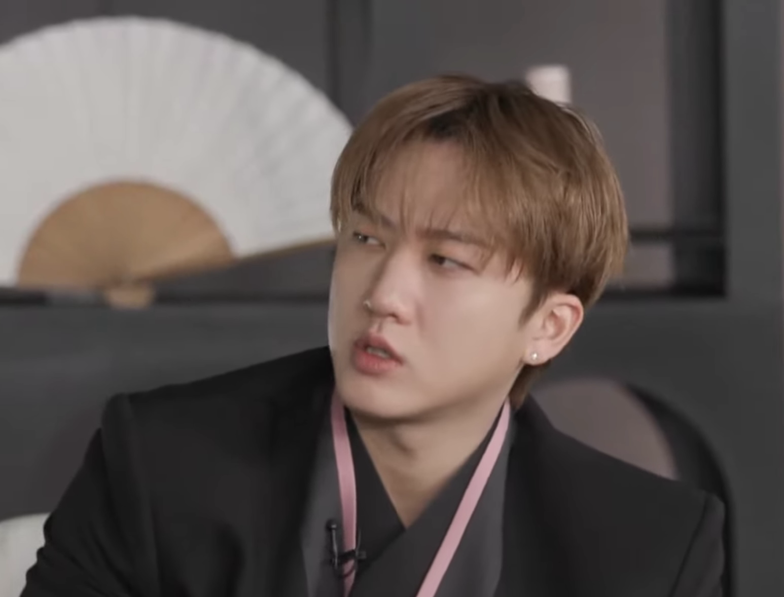 A moment captured by Changbin (Stray Kids)'s fan