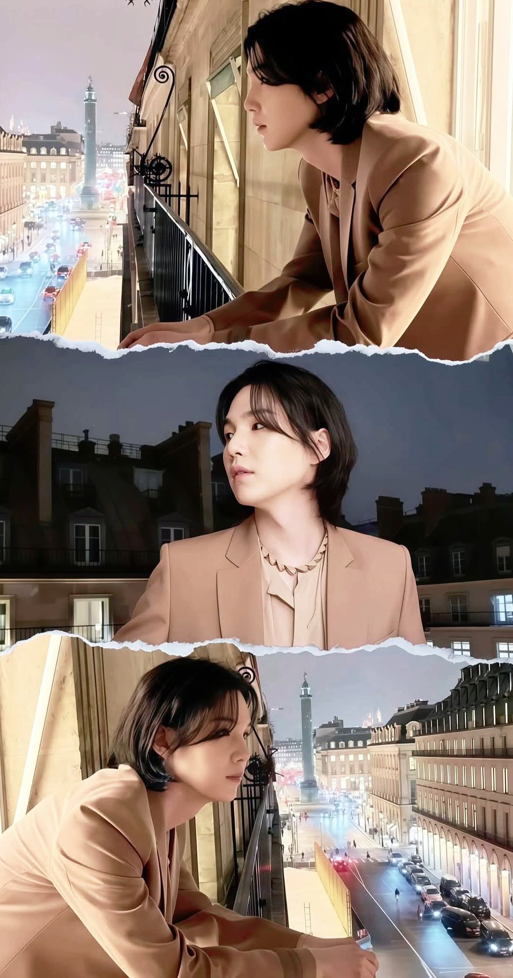 A heartfelt wallpaper shared by SUGA (BTS)'s fans