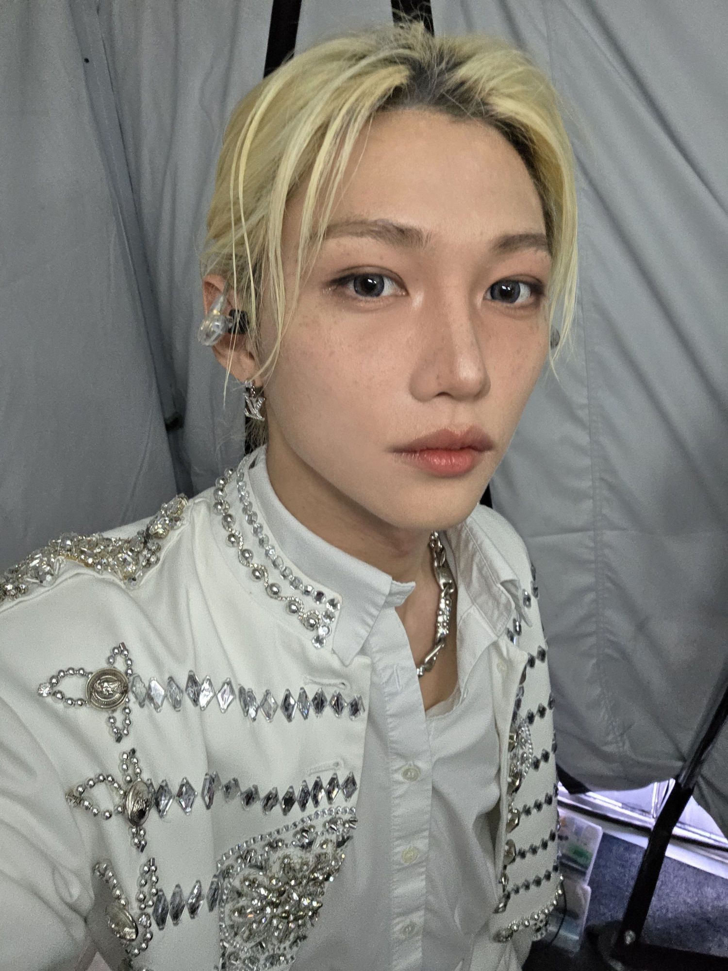 A moment captured by Felix (Stray Kids)'s fan