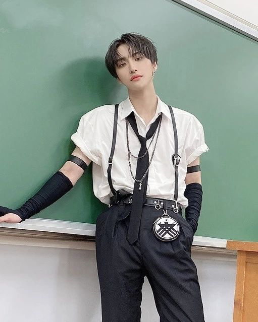 Recent activity shot of Seonghwa (ATEEZ)