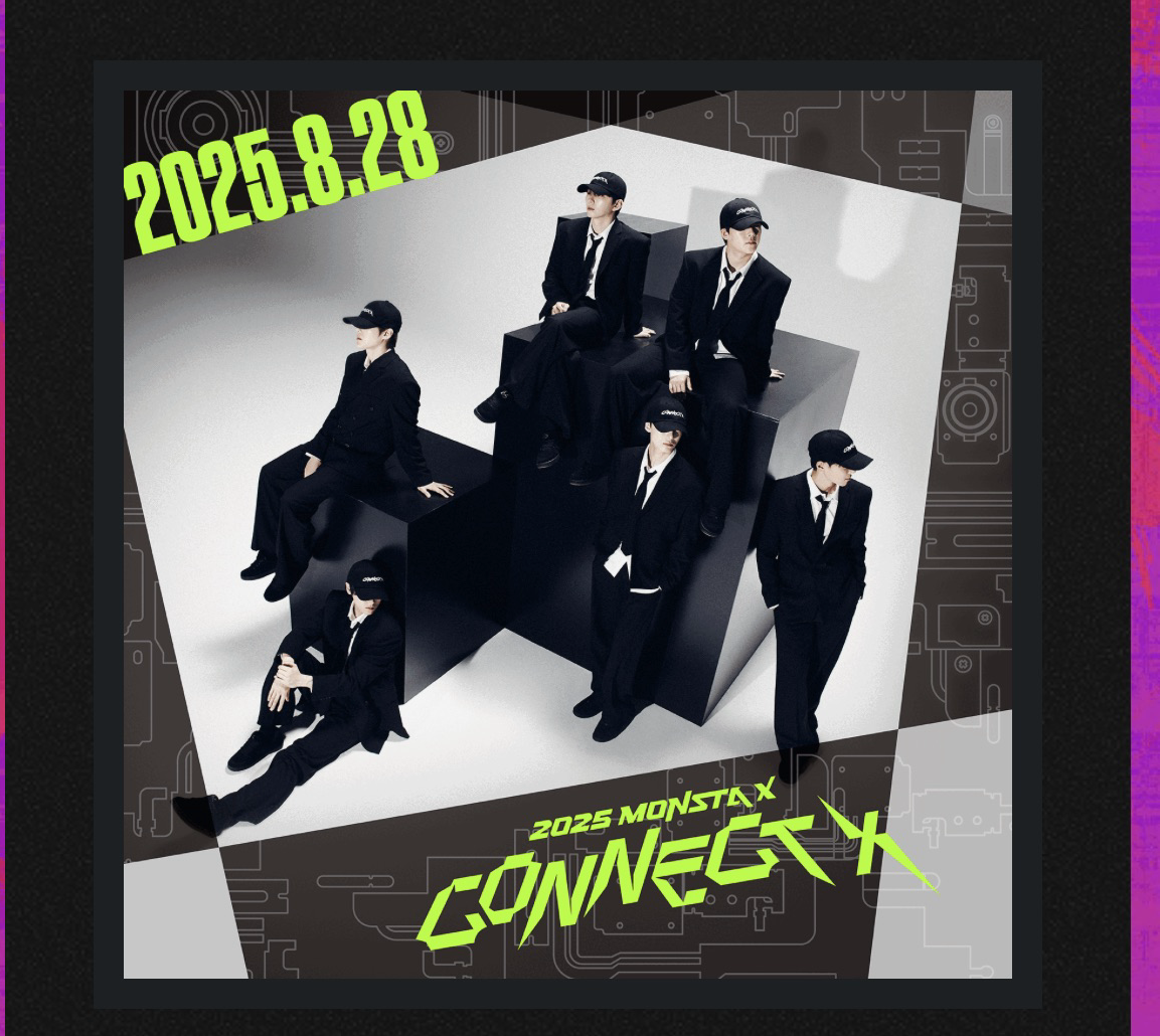 Recent activity shot of MONSTA X