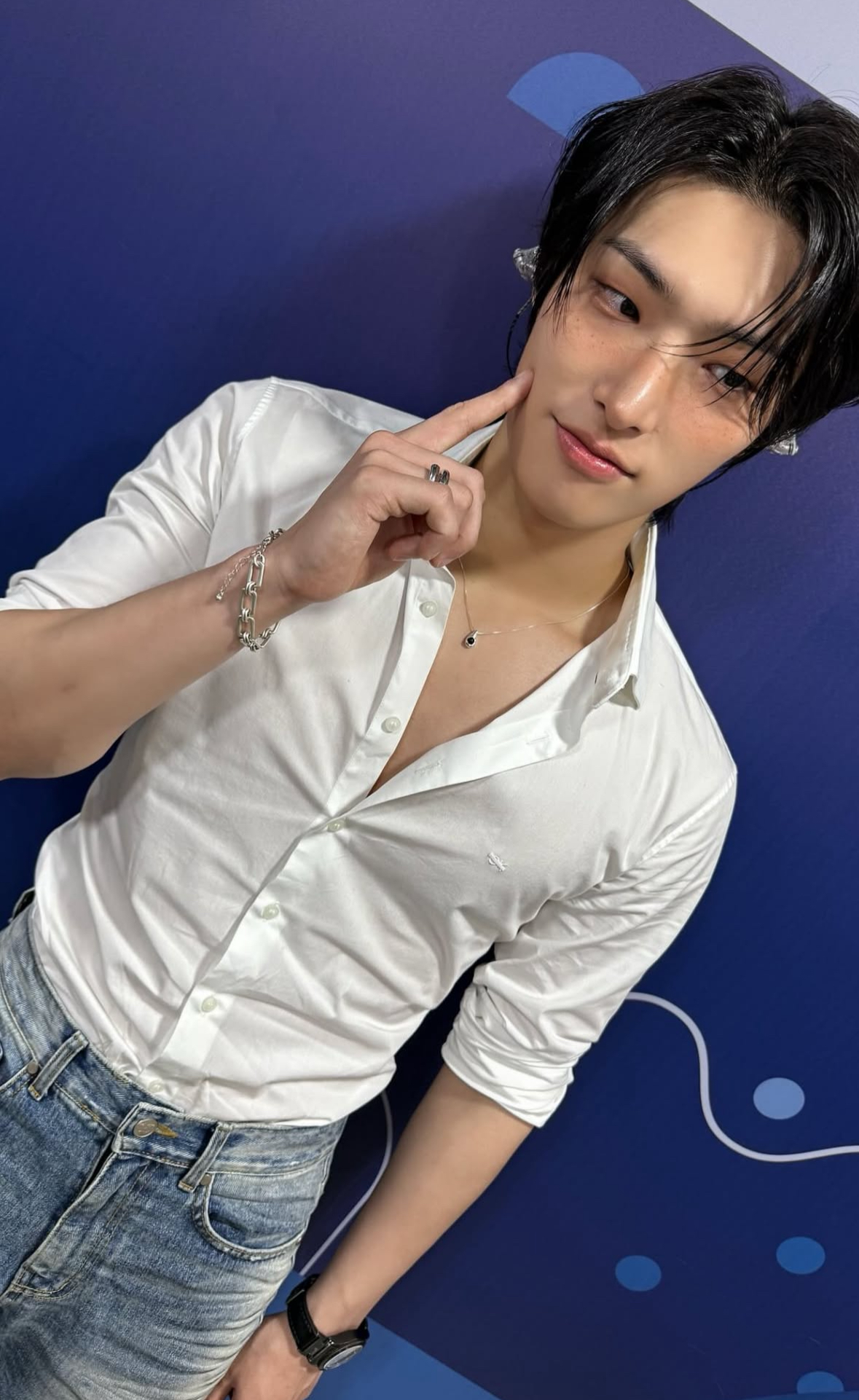 A moment captured by Mingi (ATEEZ)'s fan