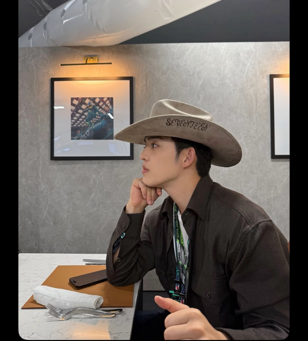 Recent activity shot of S.Coups (SEVENTEEN)