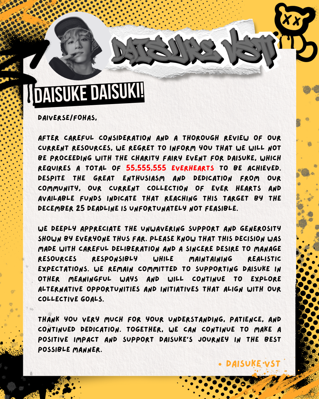 A moment captured by Daisuke (AHOF)'s fan