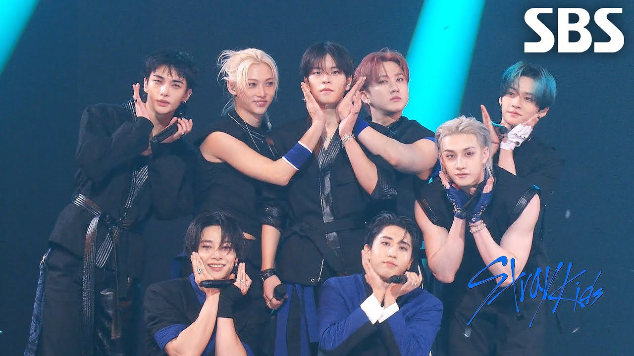 A moment captured by Stray Kids's fan
