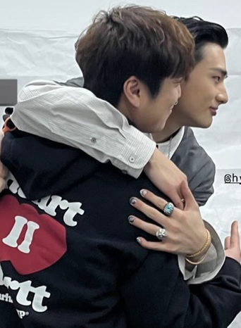 A moment captured by Hyunjin (Stray Kids)'s fan