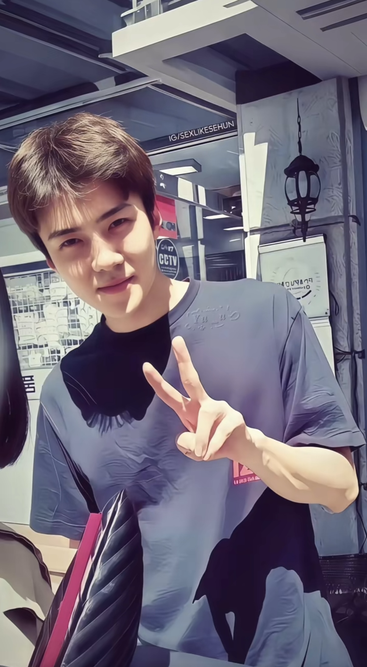 A heartfelt wallpaper shared by Sehun (EXO)'s fans