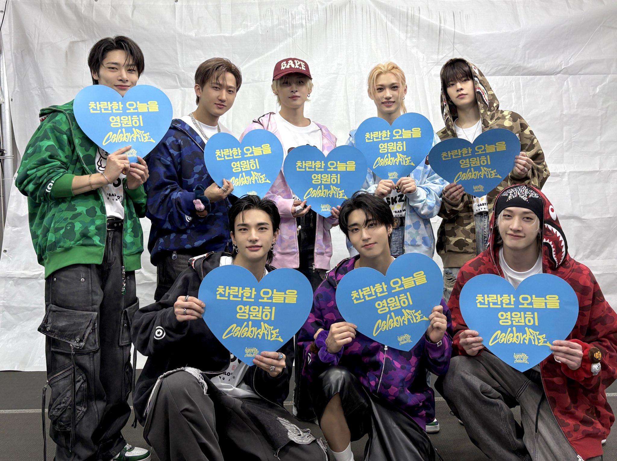A moment captured by Stray Kids's fan