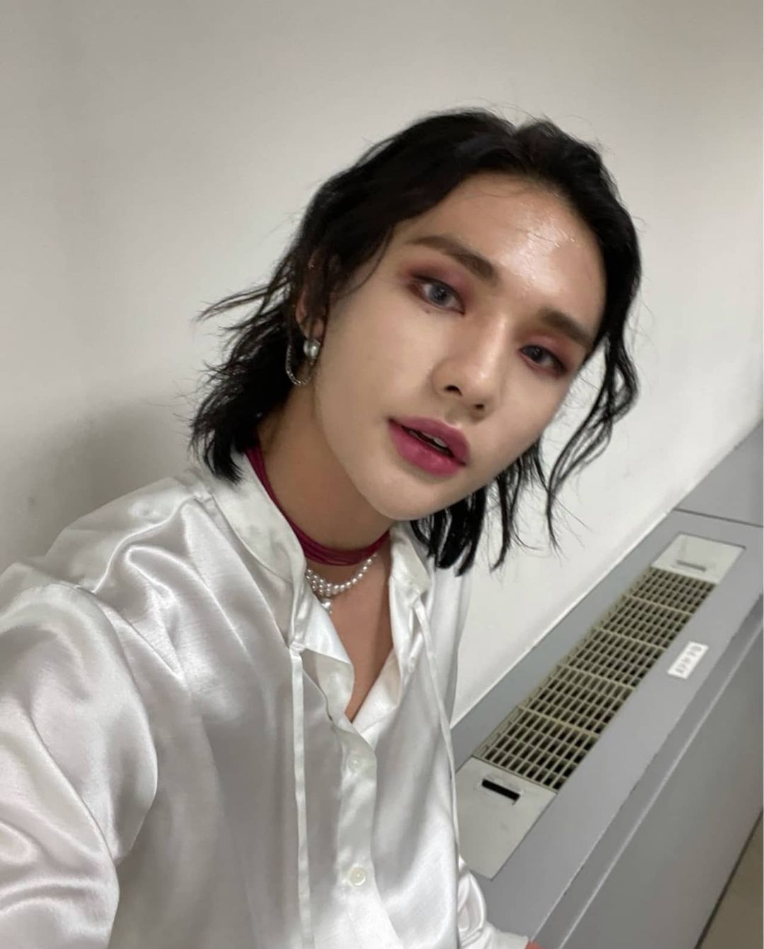 A moment captured by Hyunjin (Stray Kids)'s fan
