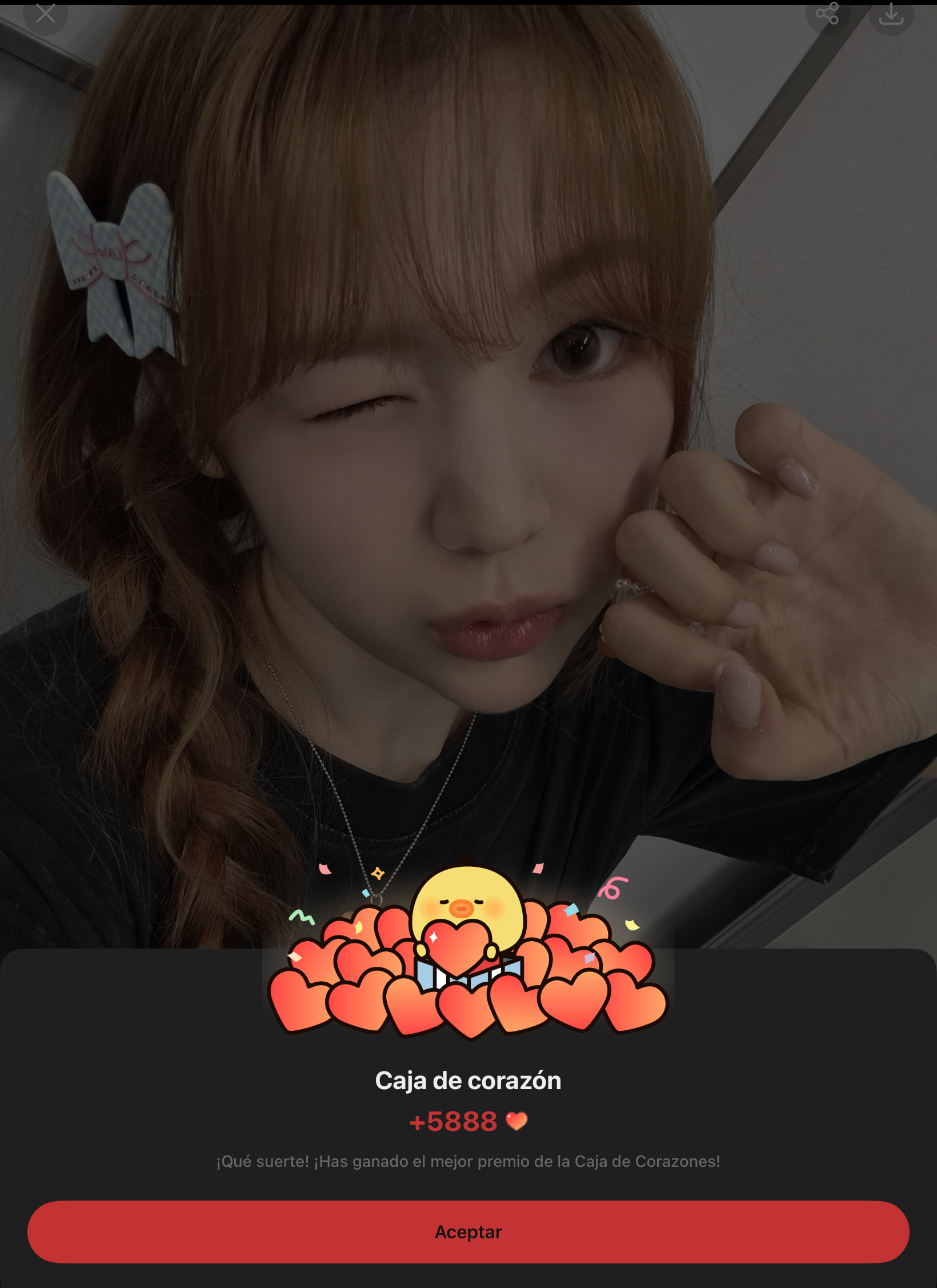 A moment captured by Ye-on (Hearts2Hearts)'s fan