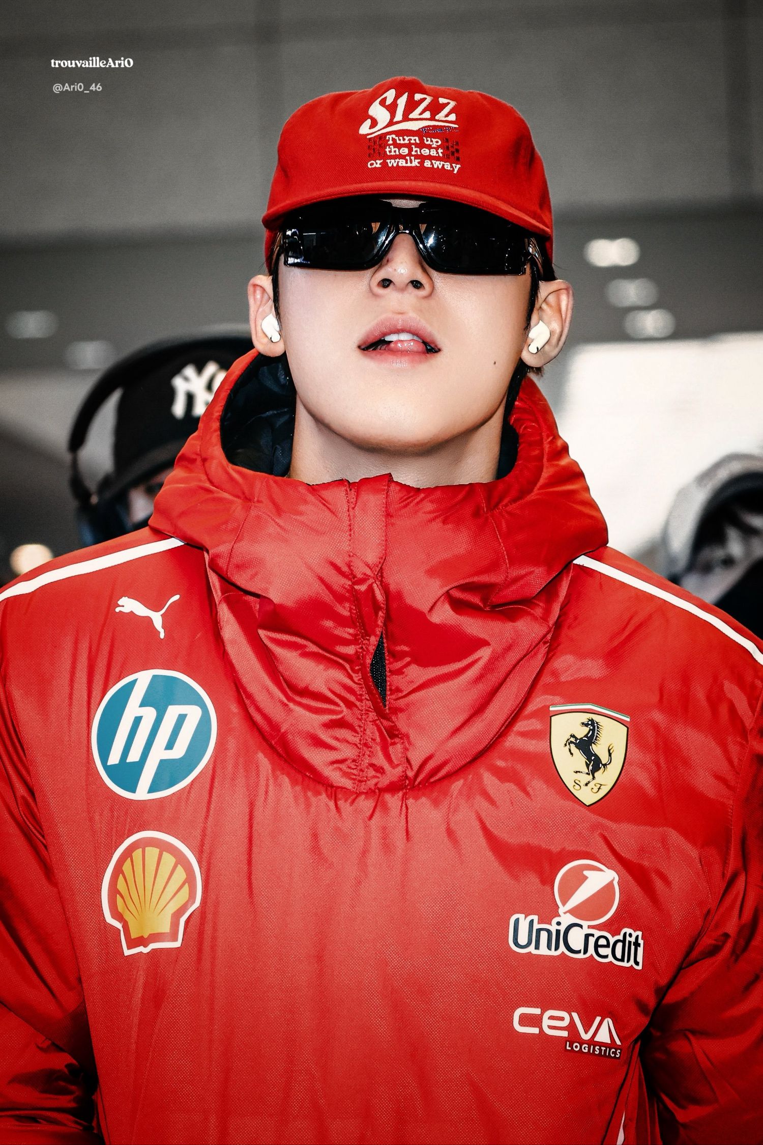 A moment captured by Mingyu (SEVENTEEN)'s fan