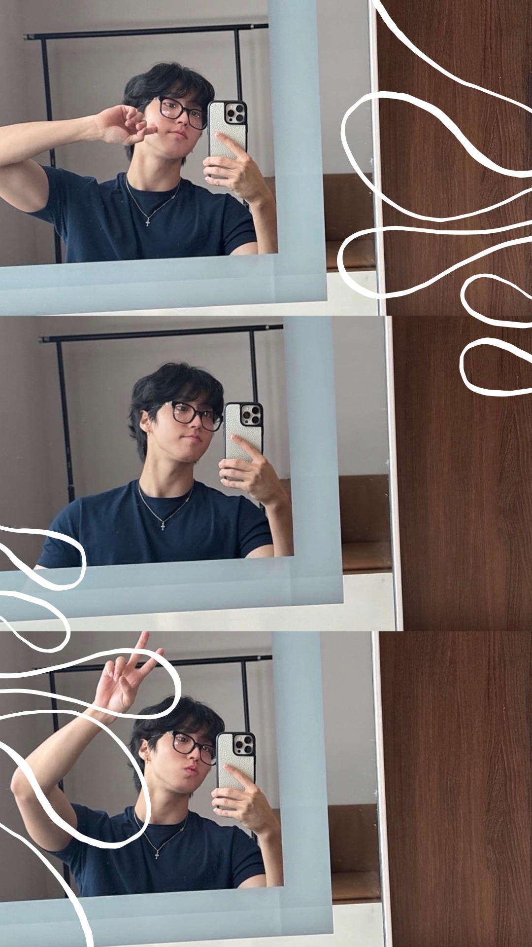 A heartfelt wallpaper shared by HAN (Stray Kids)'s fans