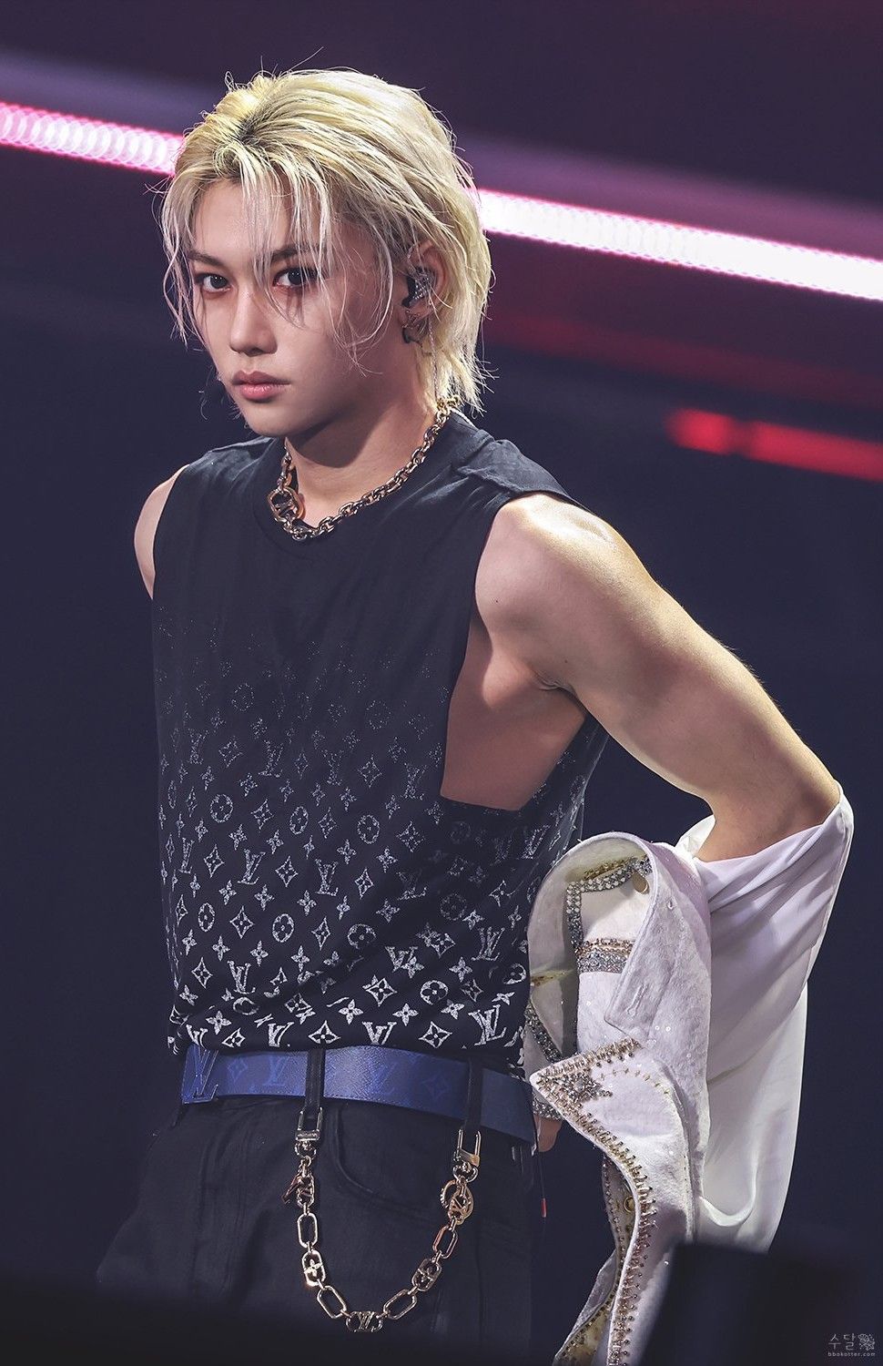 Recent activity shot of Felix (Stray Kids)