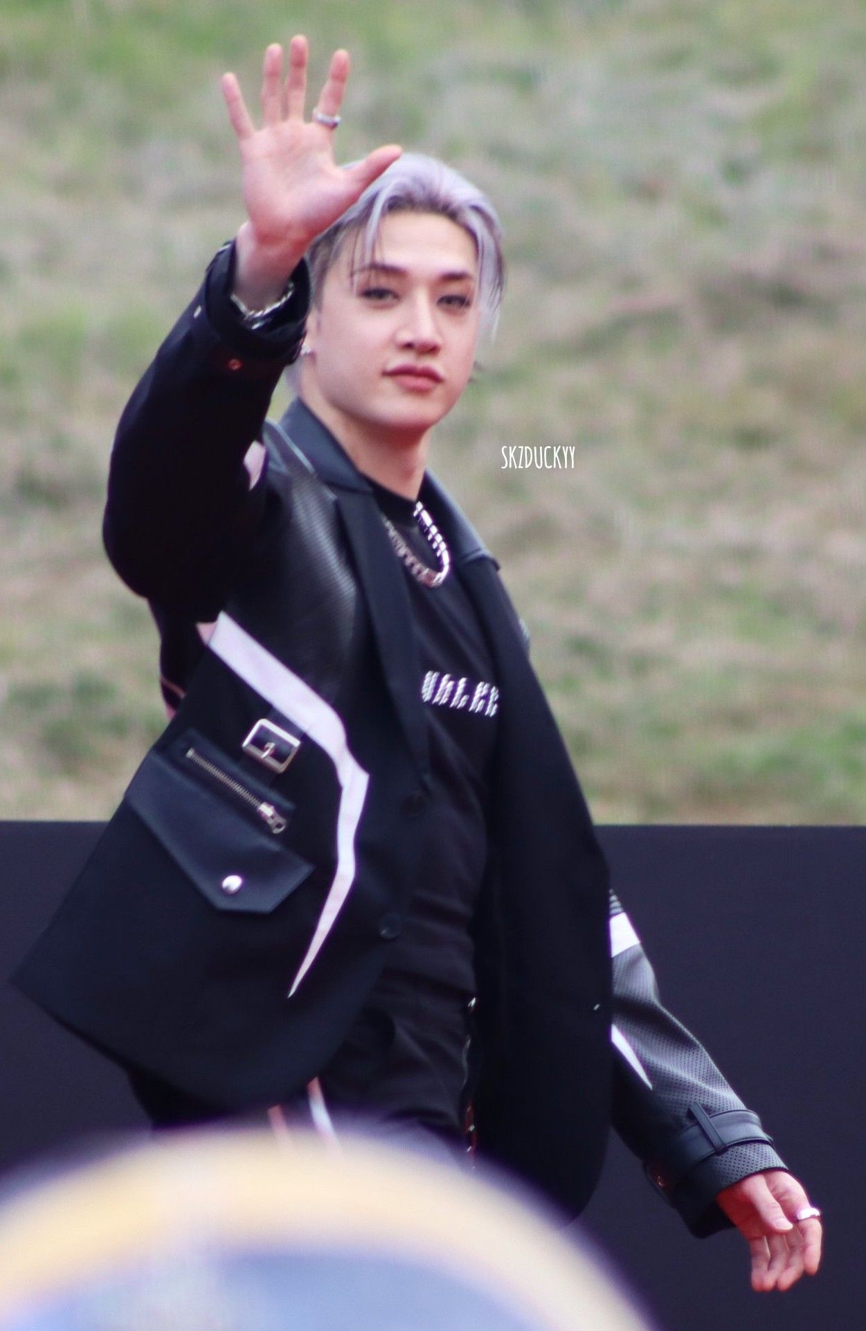 A moment captured by Bang Chan (Stray Kids)'s fan