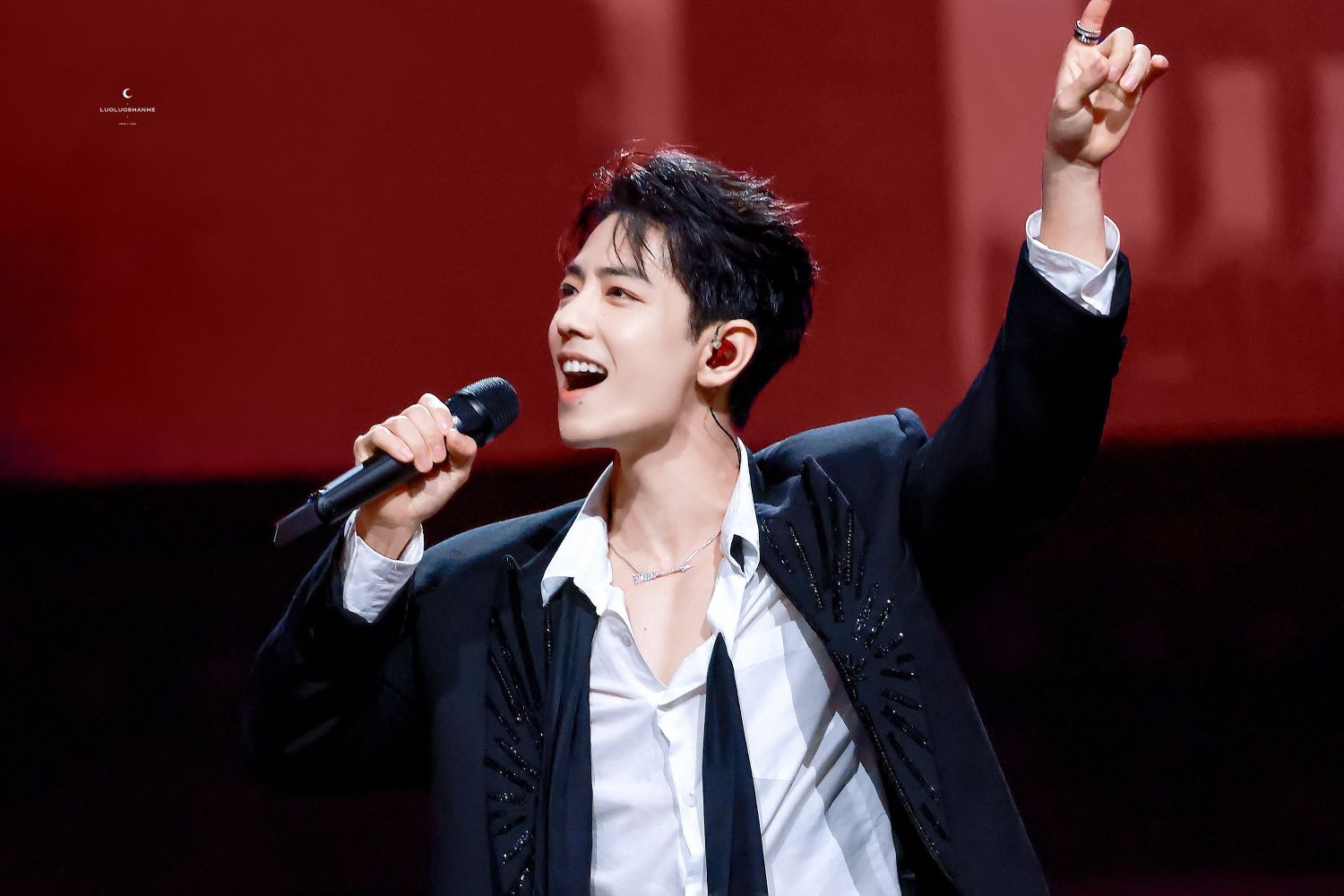 A moment captured by Xiao Zhan's fan