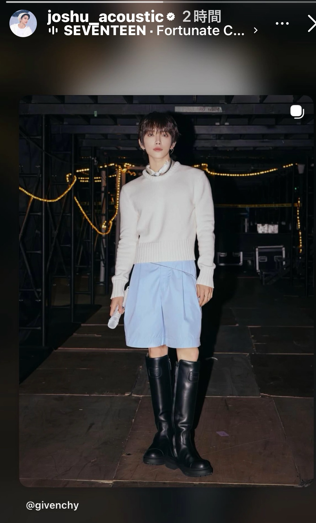 A moment captured by Joshua (SEVENTEEN)'s fan