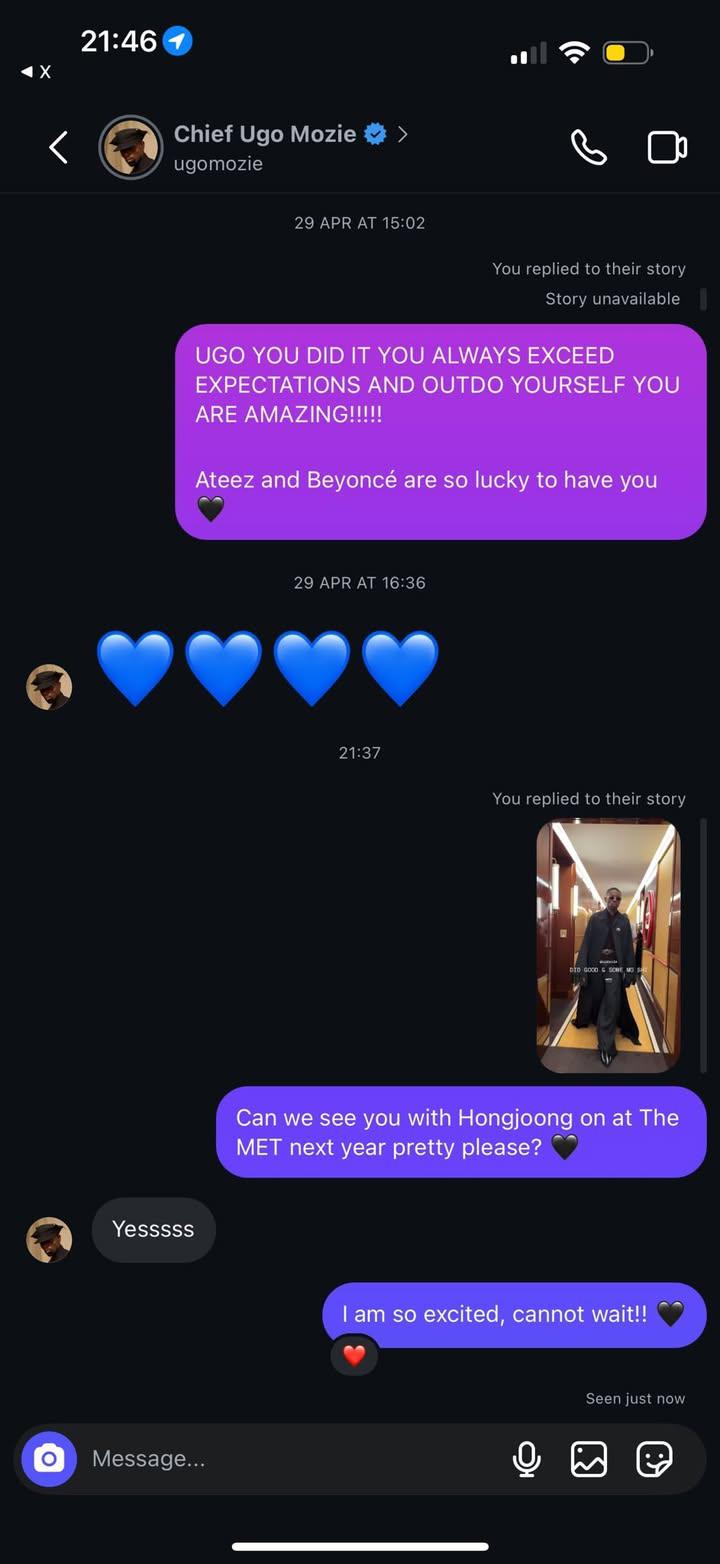 A moment captured by Hongjoong (ATEEZ)'s fan
