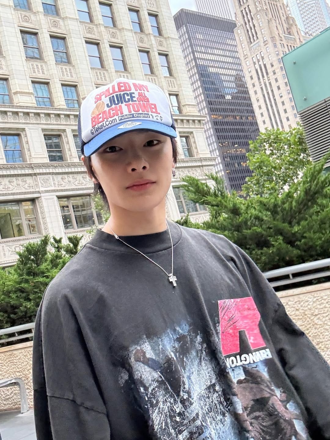 A moment captured by I.N (Stray Kids)'s fan