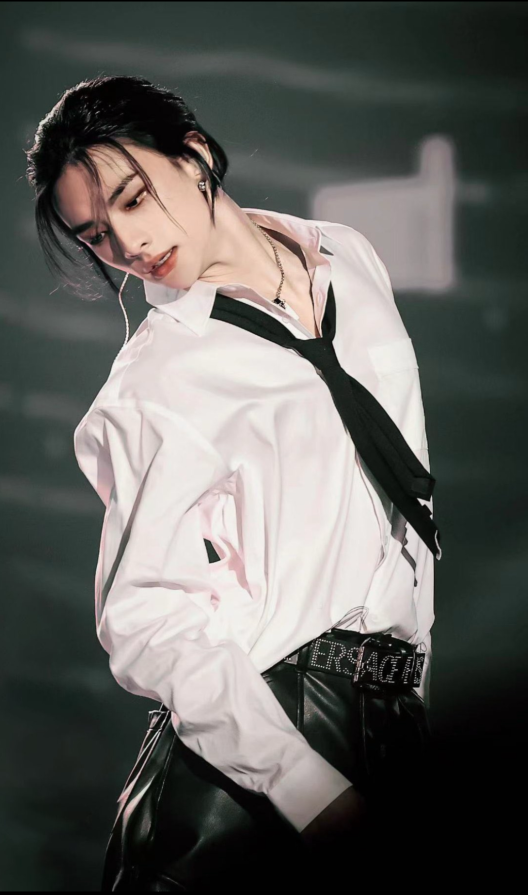 A moment captured by Hyunjin (Stray Kids)'s fan