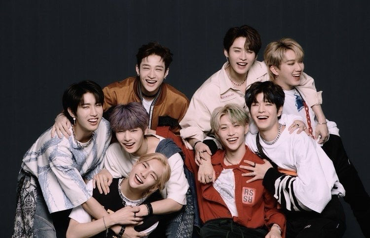 A moment captured by Stray Kids's fan