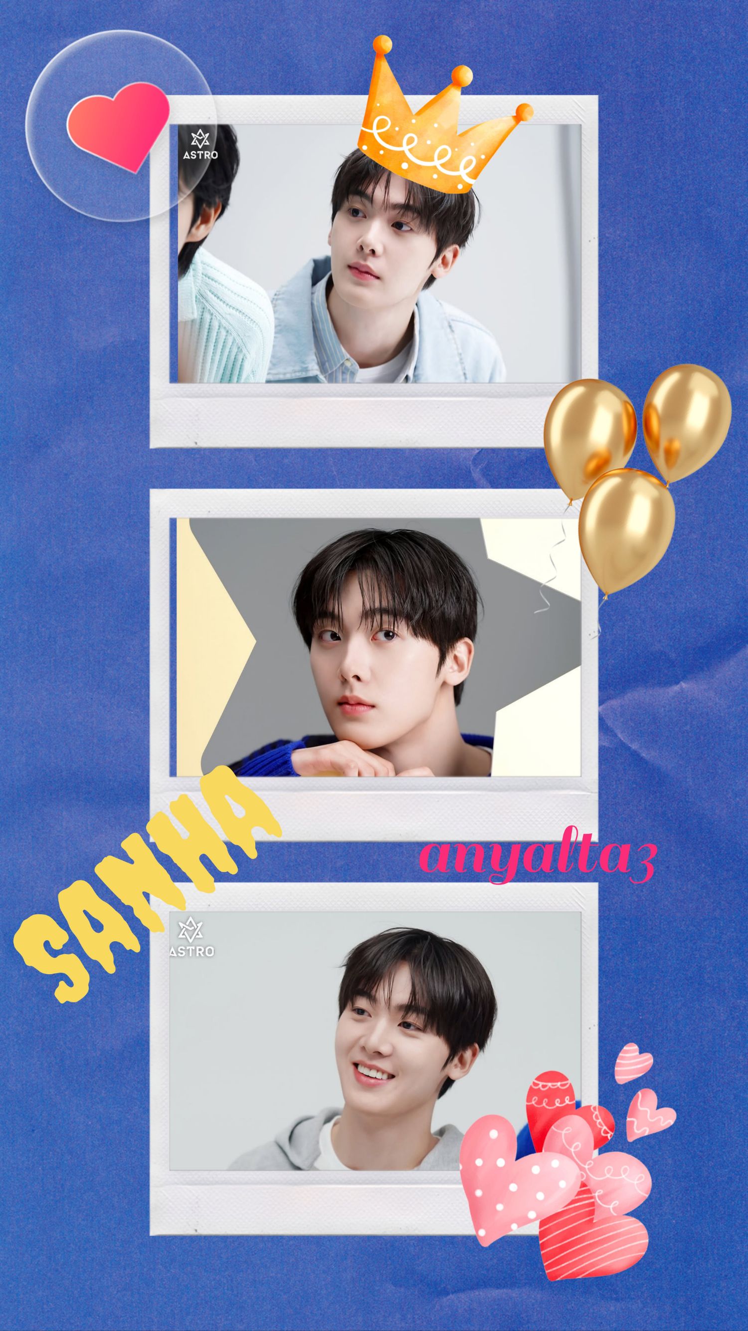 Wallpaper spesial buatan penggemar Sanha (ASTRO)