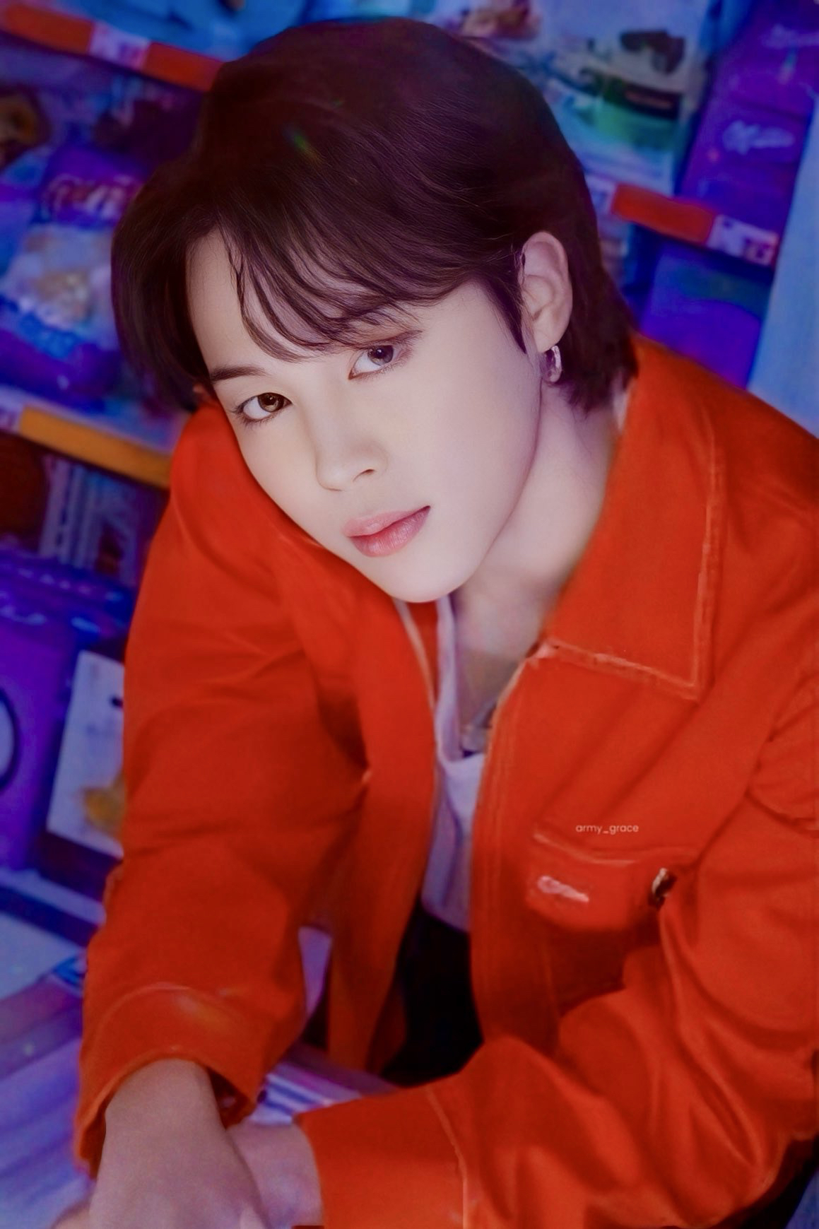 Recent activity shot of Jimin (BTS)