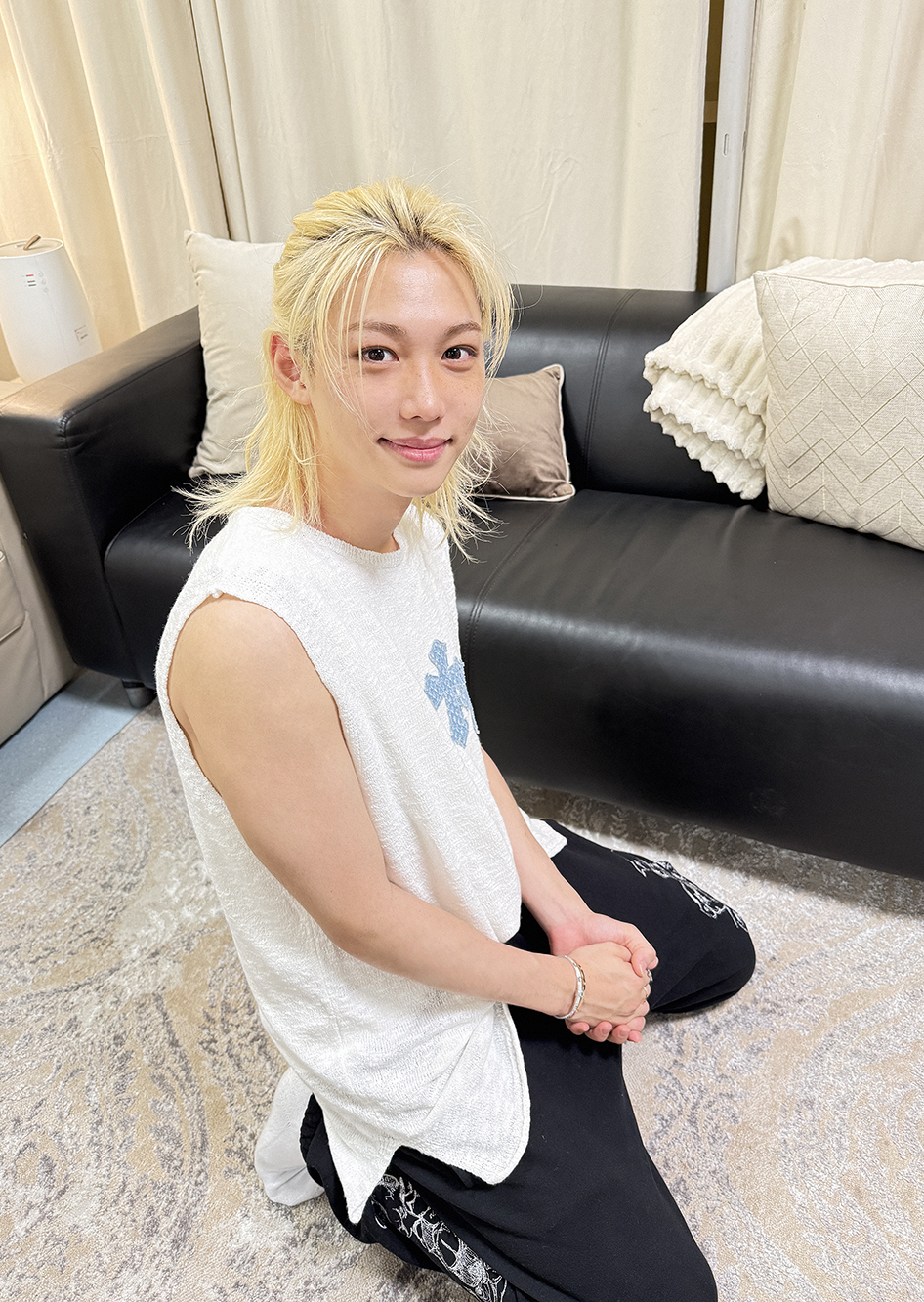 A moment captured by Felix (Stray Kids)'s fan