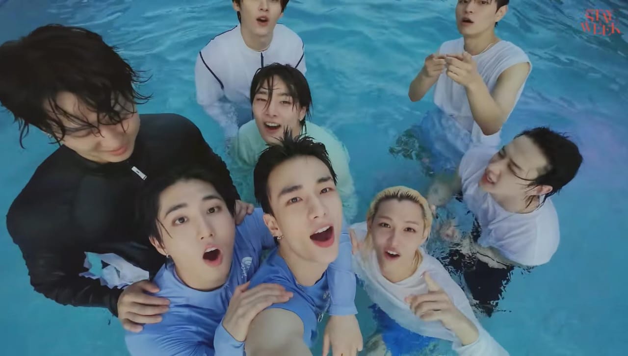 A moment captured by Bang Chan (Stray Kids)'s fan