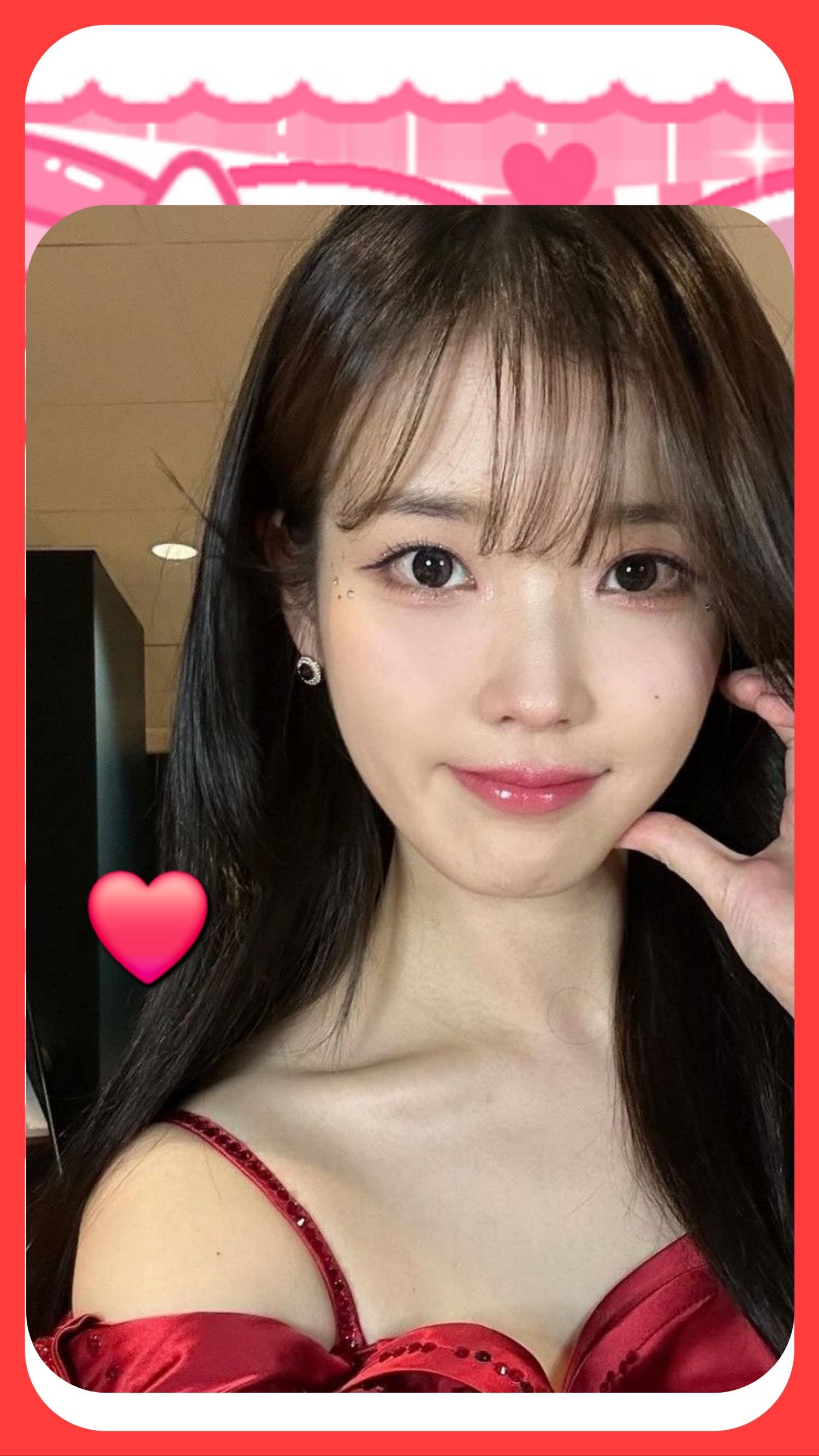 A moment captured by IU's fan