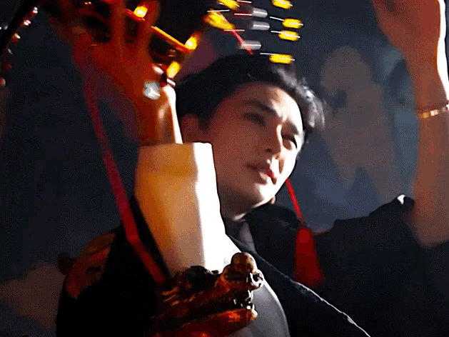 A moment captured by Hyunjin (Stray Kids)'s fan