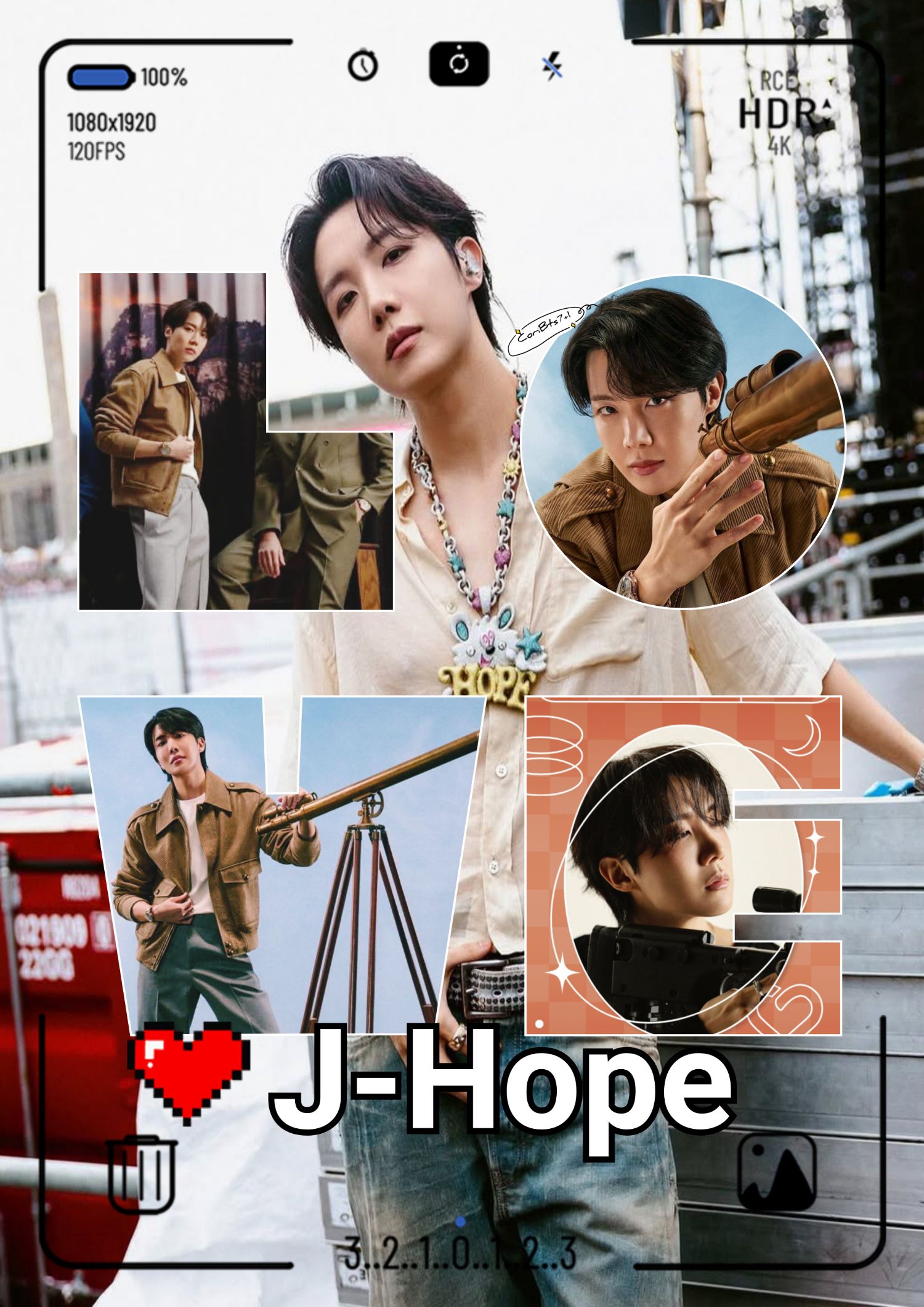 Foto aktivitas terbaru j-hope (BTS)